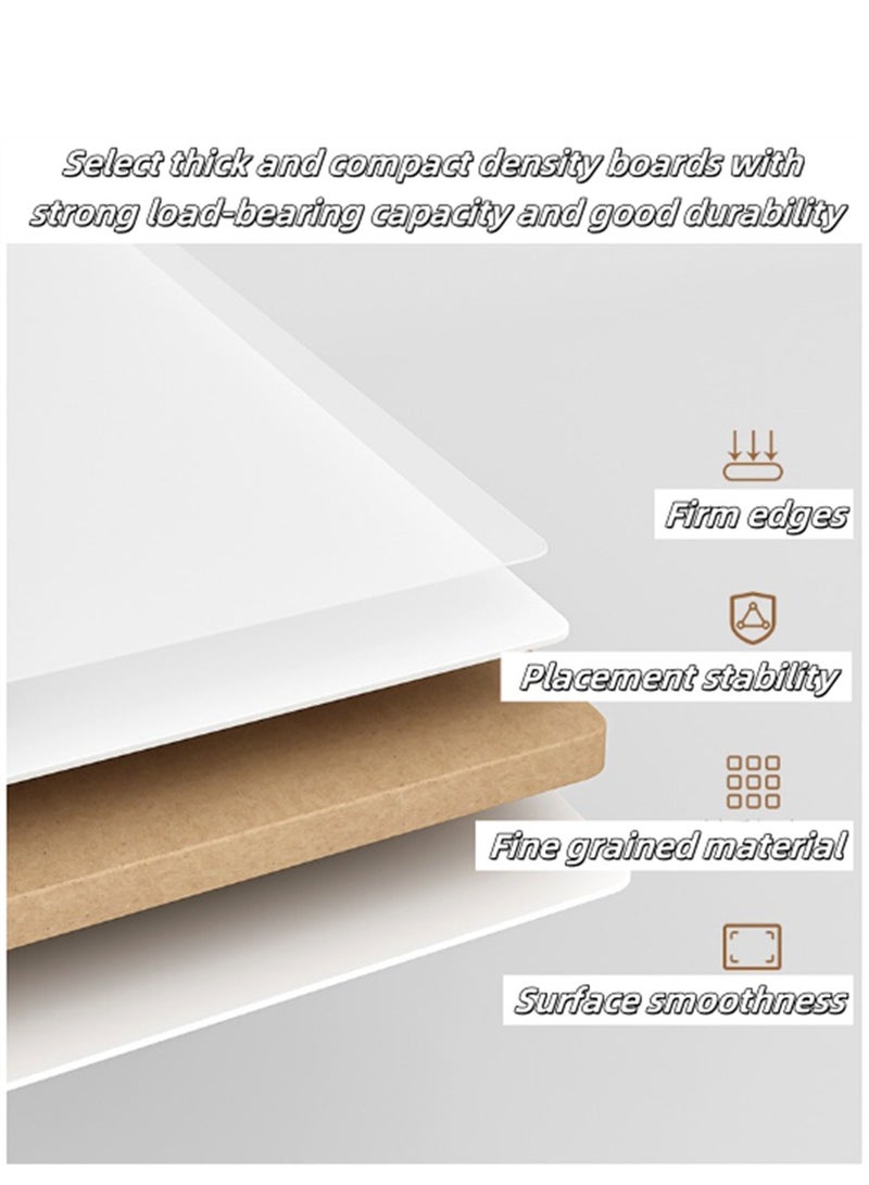 موقف التلفزيون الحديث ، مركز الترفيه الخشبي مع درجين ، وحدة التحكم التلفزيونية جدول الوسائط مع درج التخزين لغرفة المعيشة غرفة النوم والمكتب ، 100 * 30 * 49 سم (أسود ، CJ100) - Image 5