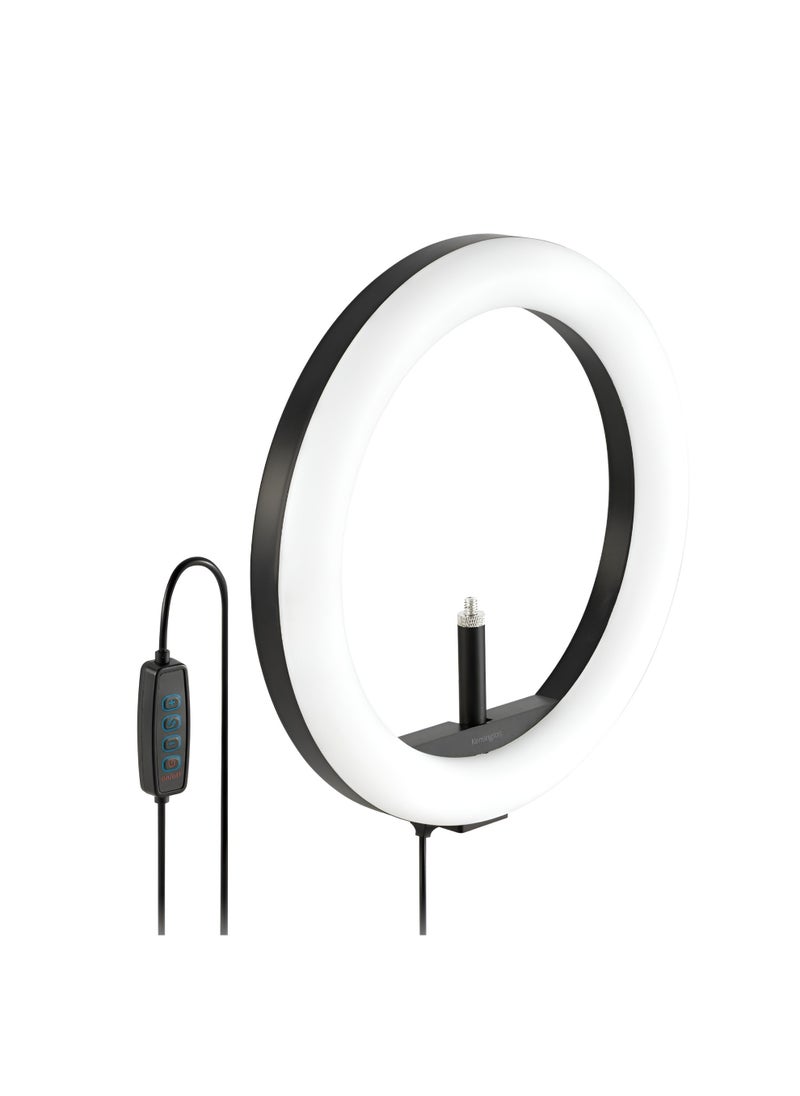 12-inch Ring Light Model M-300 with Mobile Holder, White and Yellow LED Lighting, 3 Professional Color Temperatures for Live Streaming, Selfies, and Beautification, USB Charging  - Image 2