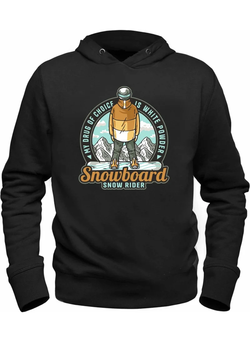 Alfa Tshirt Snowboard Snow Rider Black Swaetshirt
