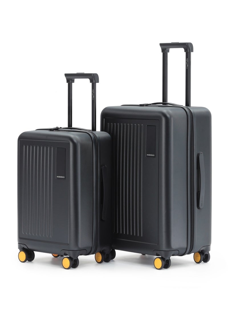Mokobara The Transit Luggage Set - Polycarbonate Material | Crypto 2.0, Black - Image 1