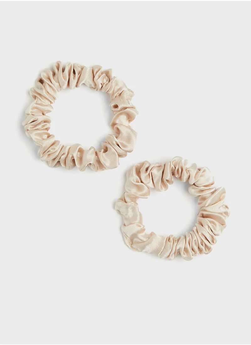 H&M 2-Pack Silk Scrunchies