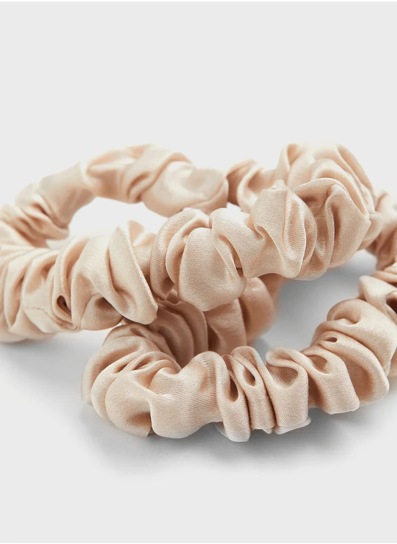 H&M 2-Pack Silk Scrunchies
