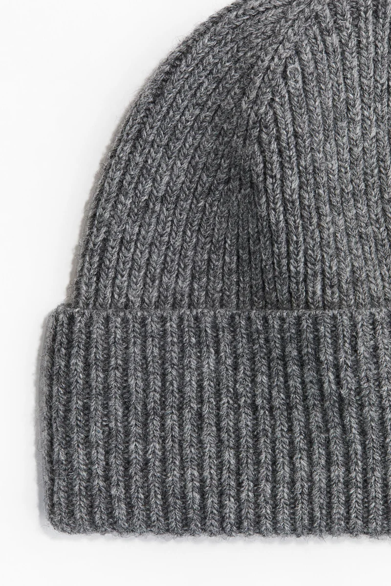 H&M Rib-knit wool-blend hat