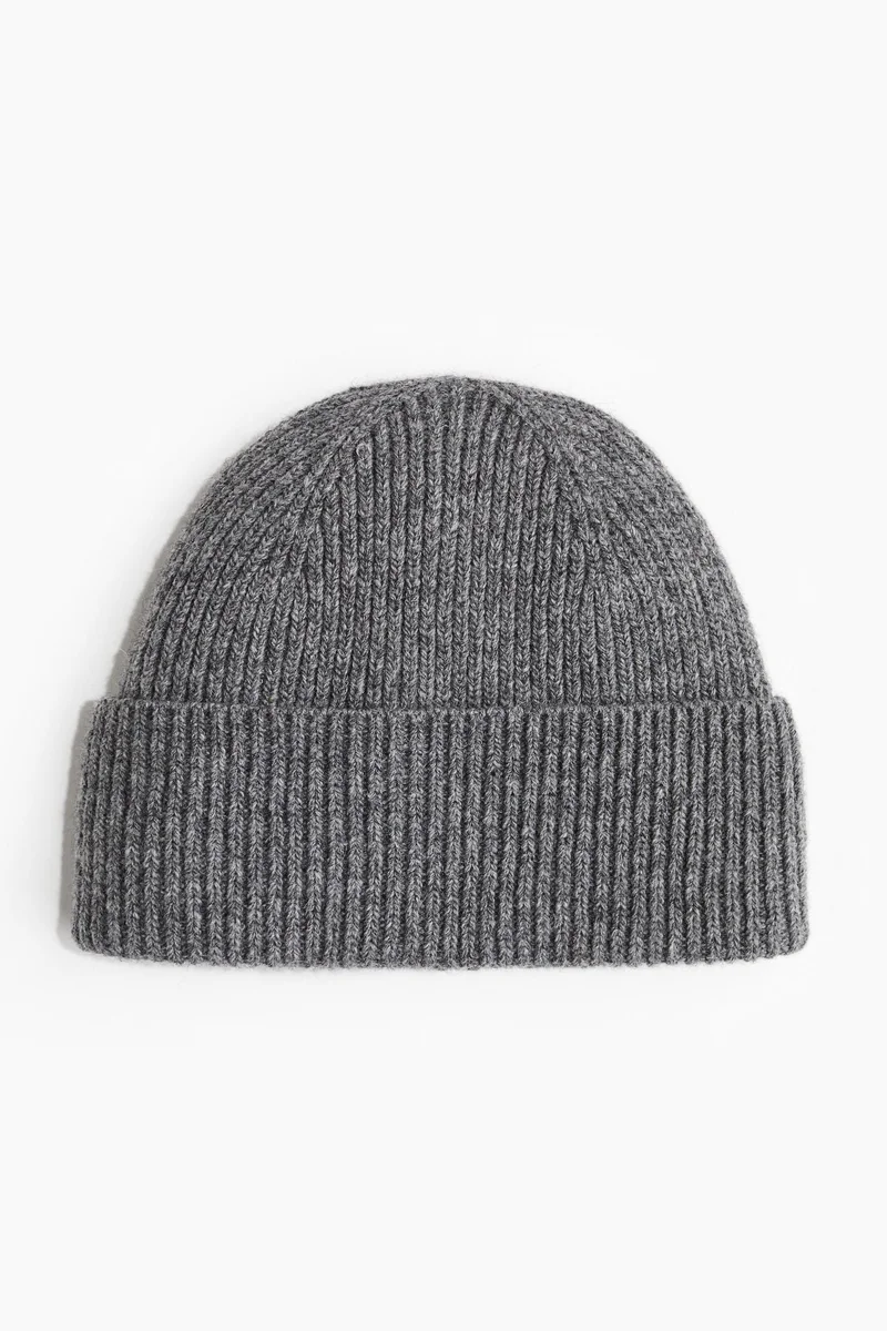 H&M Rib-knit wool-blend hat