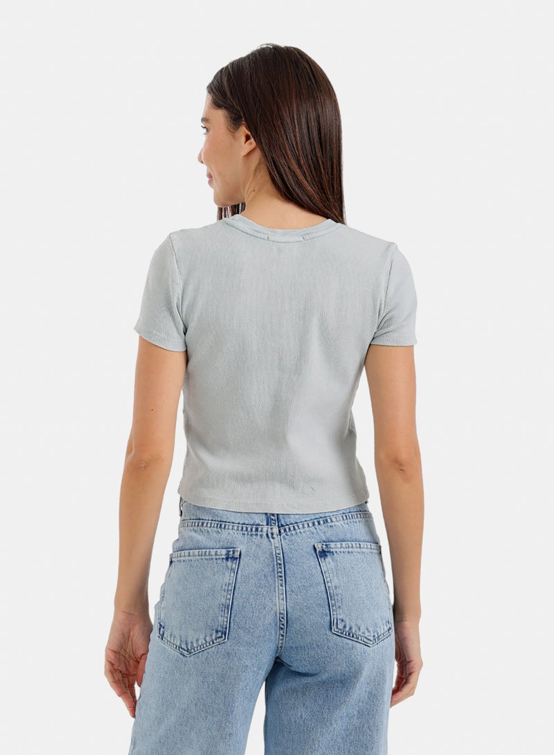 Carina Stitched Panel Cropped Top - Image 3