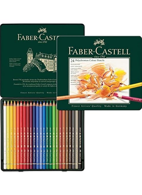 Colour Pencil Polychromos Tin Of 24