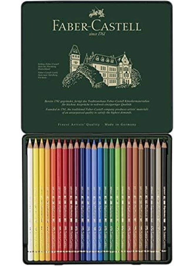 FABER-CASTELL - Colour Pencil Polychromos Tin Of 24 - Image 1