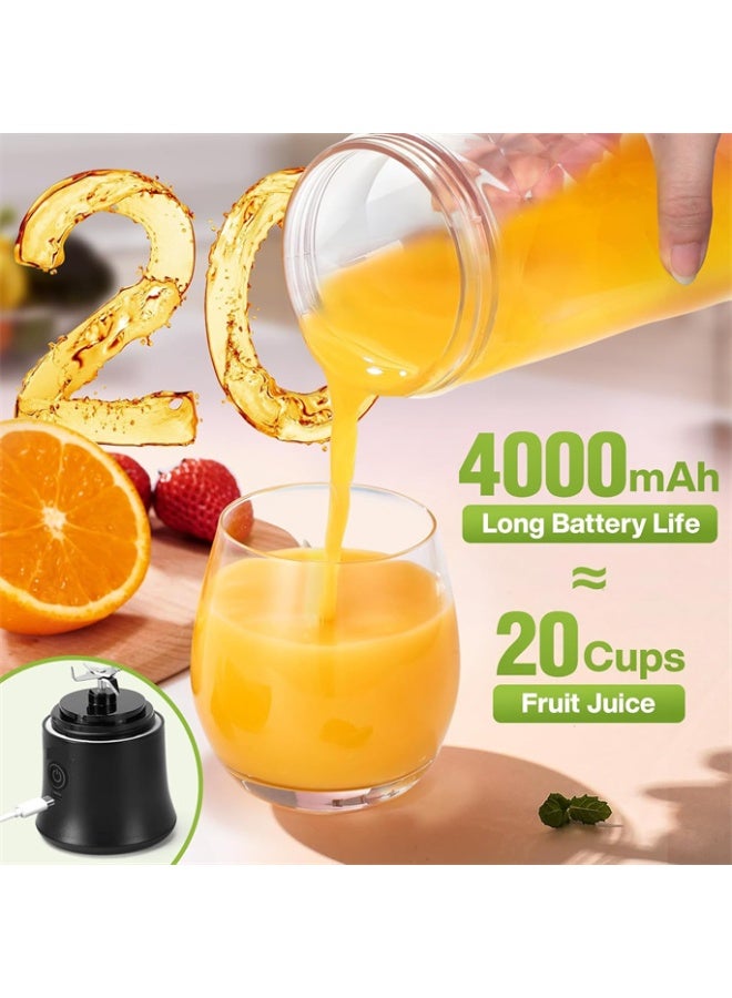 هومستر 20 أوقية محمولة خلاط 600ML، 4000mAh عصائر كهربائية لضربات و Smoothies، مع BPA خالية و 2 أوضاع خلط - Image 5