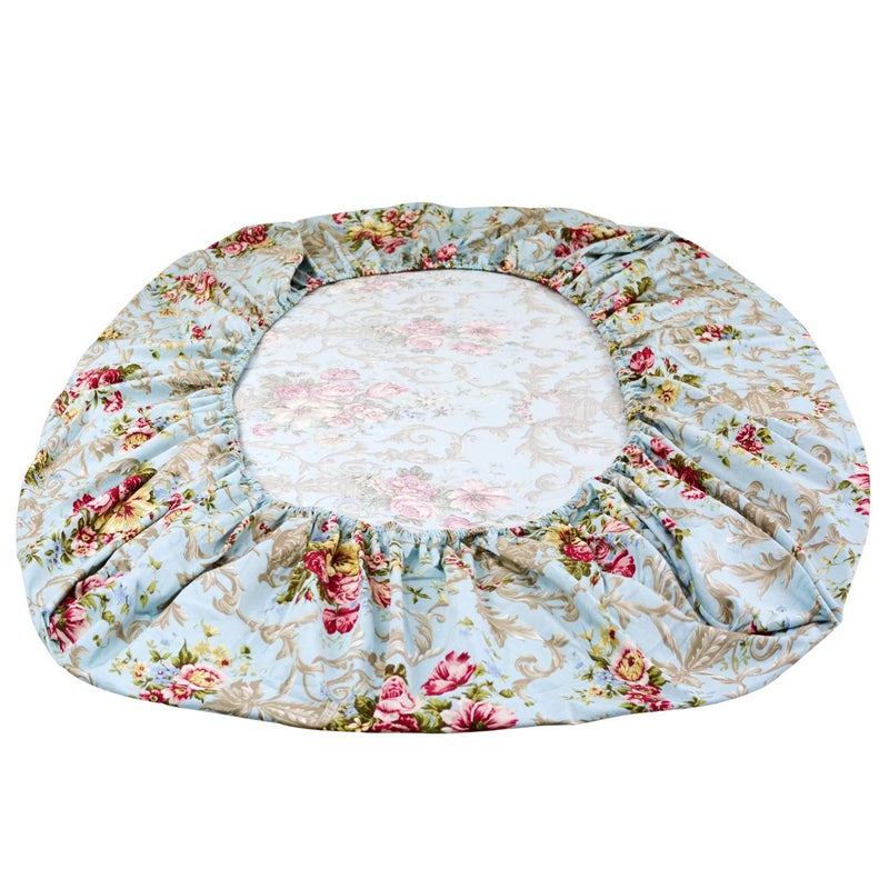 FADFAY Shabby Floral Bedding Elegant Peony Sheets Set Luxury Bedding Collections 800 Thread Count 100% Egyptian Cotton Deep Pocket  4 Piece-Queen Size - Image 5