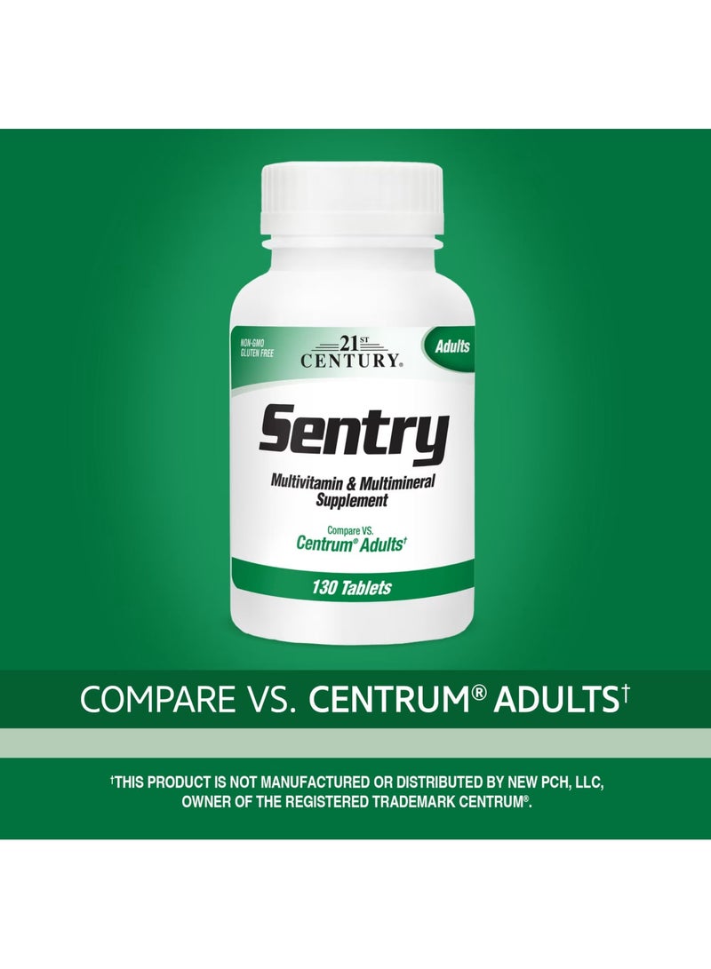 21st Century مكمل متعدد الفيتامينات والمعادن 130 قرصًا - Image 3