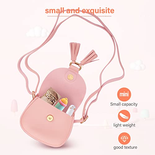 Qiuhome Little Girls Purse Toddler Girl Kid Purses for Little Girls (Pink,Small) - Image 5