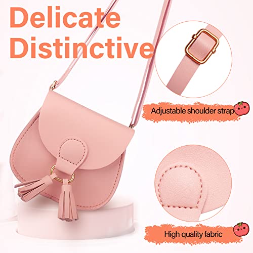Qiuhome Little Girls Purse Toddler Girl Kid Purses for Little Girls (Pink,Small) - Image 3