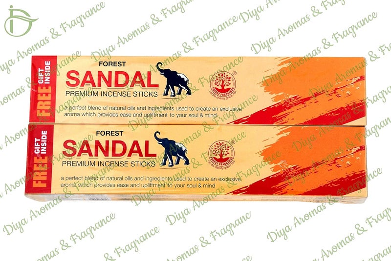 FOREST FRAGRANCE Forest Sandal Incense Sticks Black Bathi Pack of 6 Boxes - Image 1