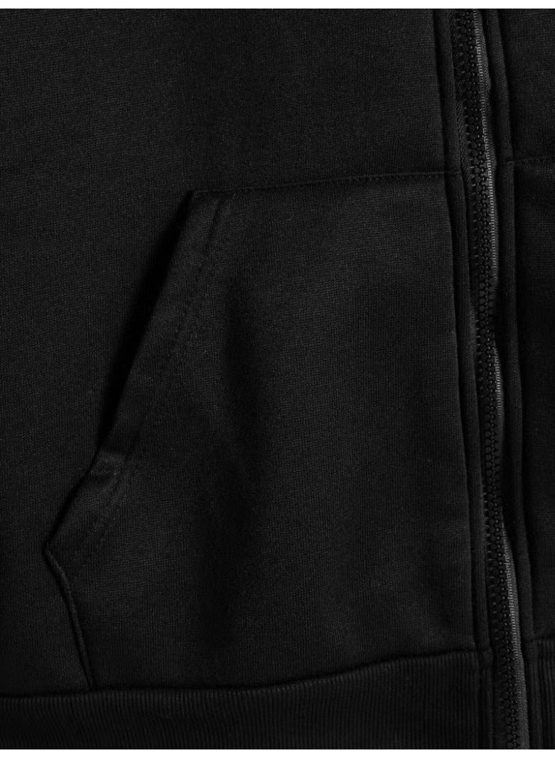 Daxis Sportwear Company Zippered Hooded Oversize Sweatshirt - Image 4