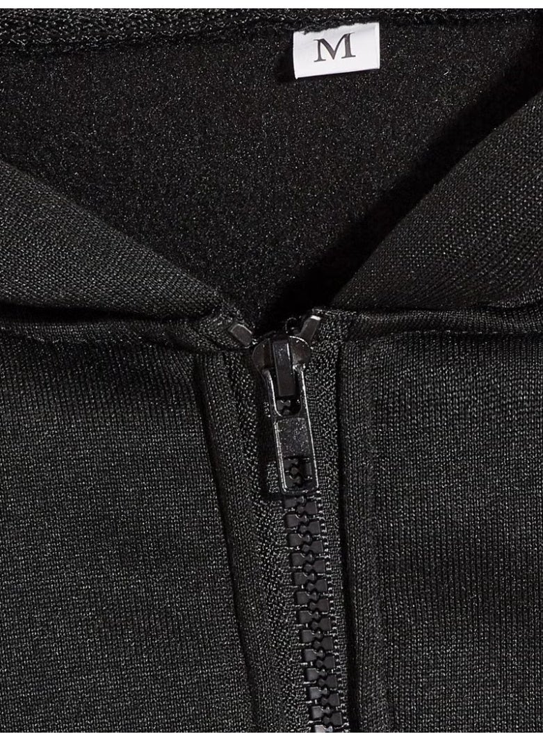 Daxis Sportwear Company Zippered Hooded Oversize Sweatshirt - Image 3