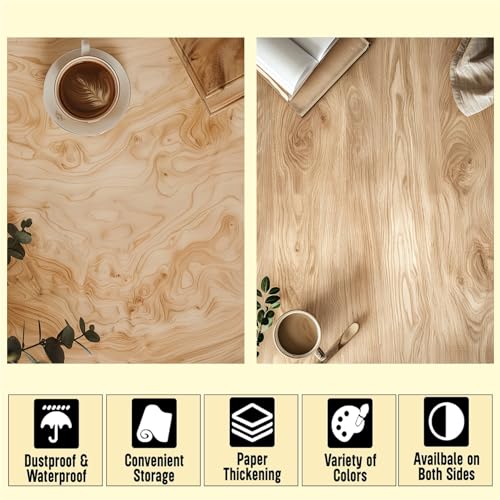 HomeArt Sheet 2 in 1 Product Photography Backdrop 3D Flat Lay Tabletop Double-Sided 20x29 Photo Background PVC Wrinkle Free for Small Products Food, Cosmetics Shoot (Combo 16) - Image 3