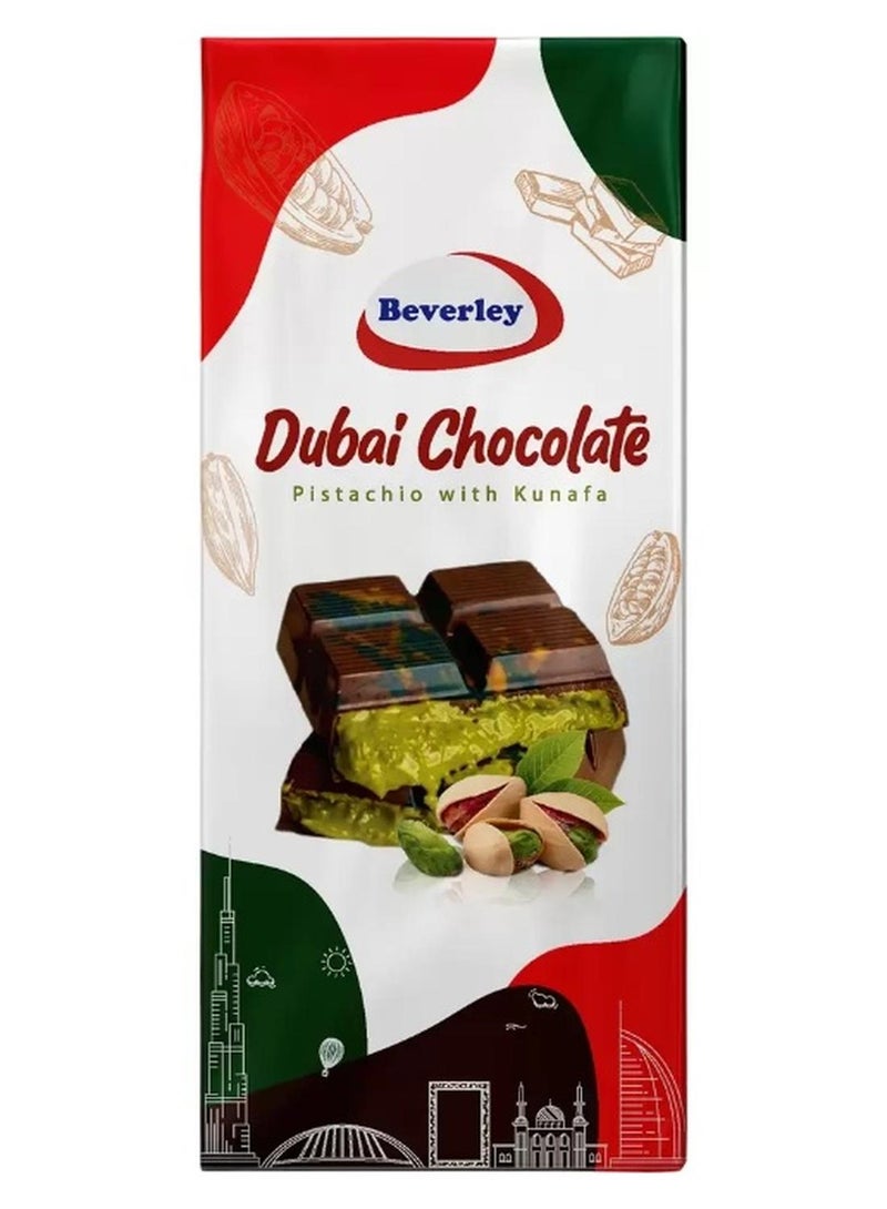 Beverley Dubai Viral Kunafa Milk Chocolate With Pistachio And Kunafa- 200gms