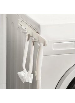 Arabest 2-Piece Wall Mounted Kitchen Hat Hook Rack with Sliding Hanger – White ABS Material, No Punching Needed  - Image 4