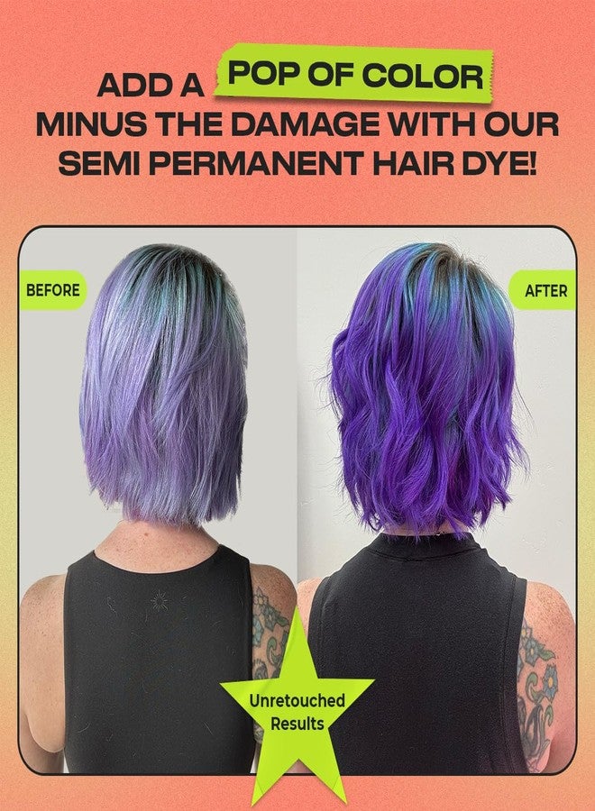 INH Semi Permanent Hair Color | Color Depositing Conditioner | Purple Hair Dye | No Bleach, No Peroxide Temporary Purple Iolite Tint for Women Men | Vegan, Ammonia Free, Sulfate Free, Ready to Use 6oz - Image 2