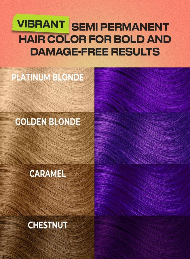 INH Semi Permanent Hair Color | Color Depositing Conditioner | Purple Hair Dye | No Bleach, No Peroxide Temporary Purple Iolite Tint for Women Men | Vegan, Ammonia Free, Sulfate Free, Ready to Use 6oz - Image 3