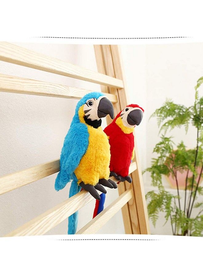 Levenkeness Macaw Parrot Plush Red Bird Stuffed Animal Plush Toy Doll Gifts For Kids 9.8" - Image 5