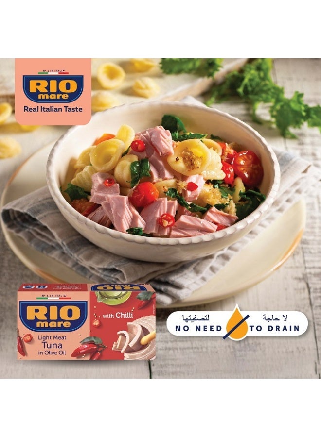 Chilli Tuna, In olive oil - 3x65g, Italy
