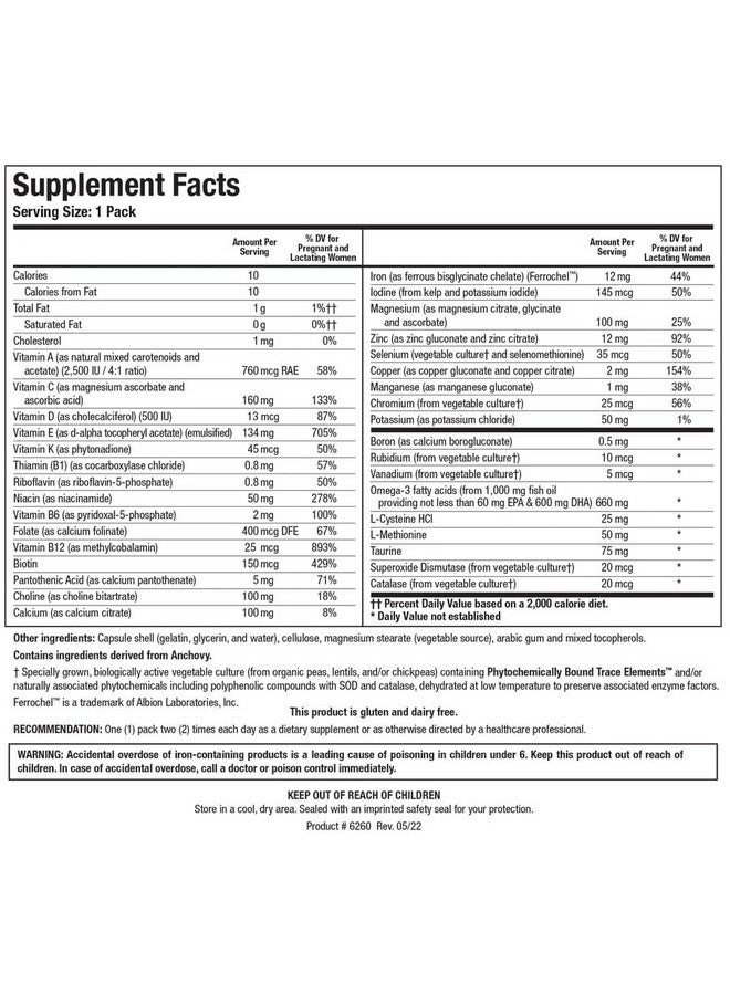 بيوتيكس ريسيرش عبوة ما قبل الولادة من Biotics Research لدعم التغذية قبل الولادة. تركيبة ما بعد الولادة. تحتوي على أحماض أوميجا 3 واليود وحمض الفوليك. احتياجات غذائية للحوامل والمرضعات والنساء الراغبات في الحمل. عبوة من 60 قطعة - Image 4