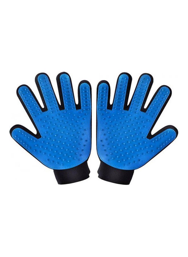 Loquat 2Pcs/Set Grooming Gloves Versatile Pet Clean Grooming Massage Gloves Multicolour