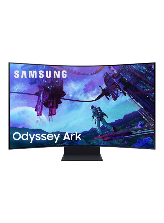 سامسونج شاشة الألعاب المنحنية G97NC أوديسي آرك، 55" UHD 165Hz، لوحة كوانتم ميني-LED 16:9، زمن استجابة 1 مللي ثانية (GtG)، 1.07 مليار لون مع HDR10+، أربعة مكبرات صوت، جهاز تحكم عن بعد، LS55CG97WNMXUE - Image 1