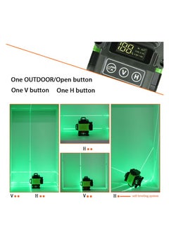 متعددة الوظائف 4D 16 خط ليزر مستوى 3 درجة آلة التسوية الذاتية USB قابلة للشحن بطارية ليثيوم أداة التسوية مع خطوط إمالة أفقية عمودية - pzsku/Z7F8C33C5FB84B47A38FEZ/45/_/1711962461/e478d6fd-035a-4c81-a4a5-1df464184de8