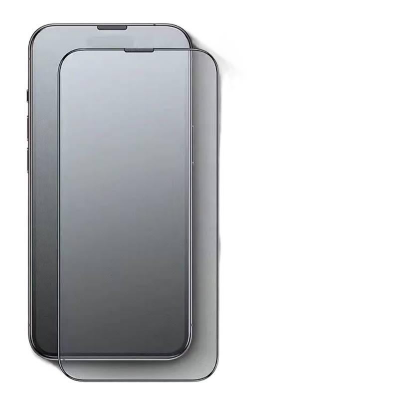 iPhone 12 Pro Max Case Protective Glass Phone with Matte Finish and Anti Fingerprint and Privacy and Full Coverage in Frosted - Image 2