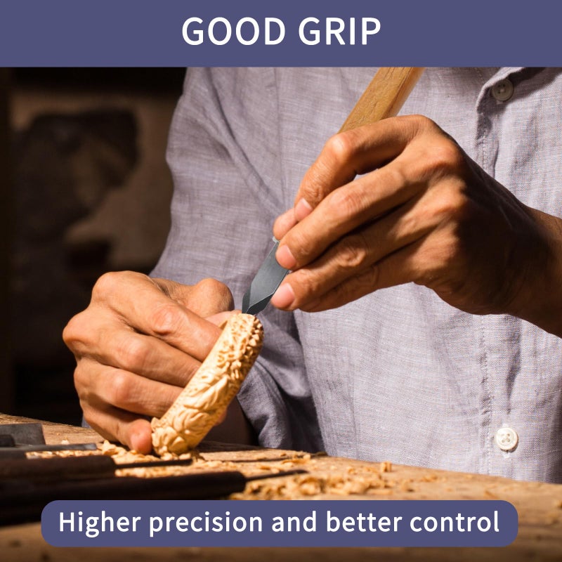 NIIIYTYB 2Pack Woodworking Marking Knife with High Carbon Steel Blade - Dual Bevel Striking Knife for Precise Marking - Premium Quality Woodworking Tool for Woodworkers and Craftsmen - Image 4