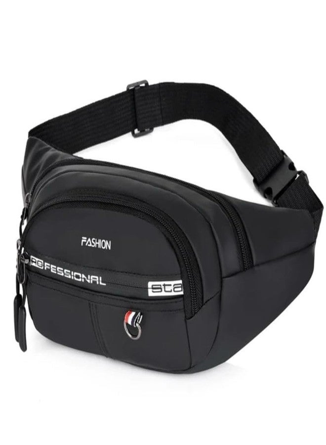 Brijex Waterproof Sling Crossbody Bag for Men & Women | Anti-Theft Chest & Waist Bag with Adjustable Strap | Lightweight Travel, Hiking, Cycling & Daily Use Side Bag(Black) - Image 1