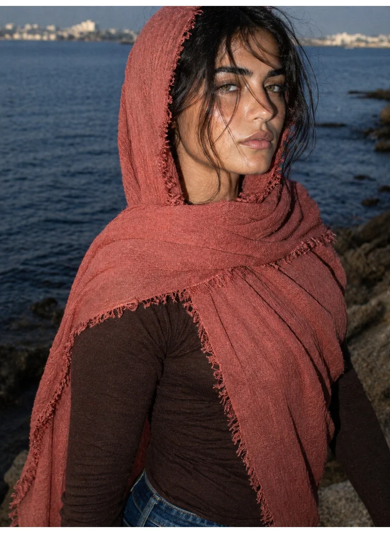 The Untitled Project Late August - Crinkle Organic Cotton Scarf