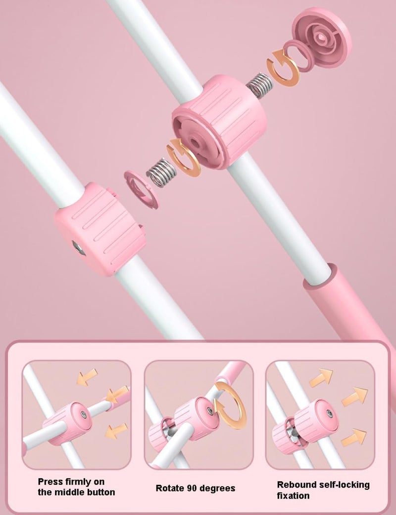 Zebroc Posture Corrector Stick, Yoga Cross Stick/Bar, Back Pain Relief stretching tool, Back Bump Hunchback Pose Improvement Stcik, Neck Hump Open Shoulder Back Brace Stick (Pink) - Image 5