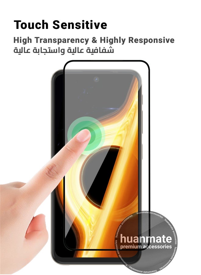 huanmate - itel P65 Screen Protector – Premium Edge to Edge Tempered Glass, High Transparency, Delicate Touch, Anti-Explosion, Smooth Arc Edges, Easy Installation - Image 1
