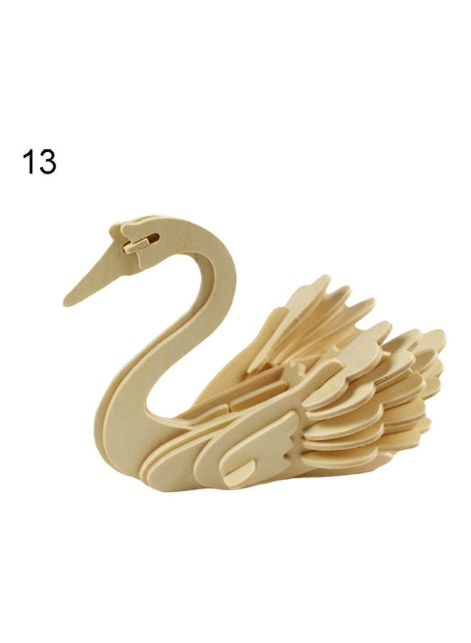 3D Wooden Puzzle For Animal Model 16x18.5x7cm - Image 1
