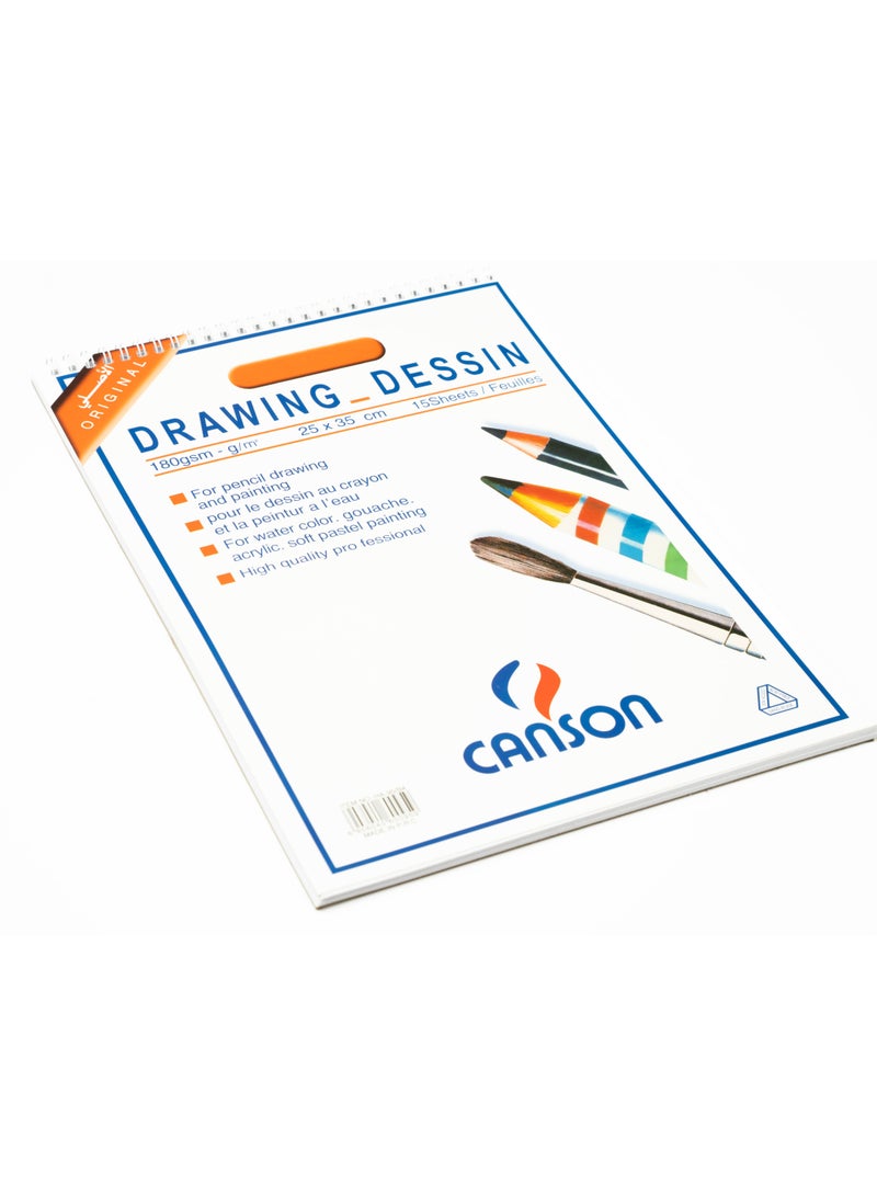 CANSON Sketchbook 100g 35 x 25cm 14 sheets