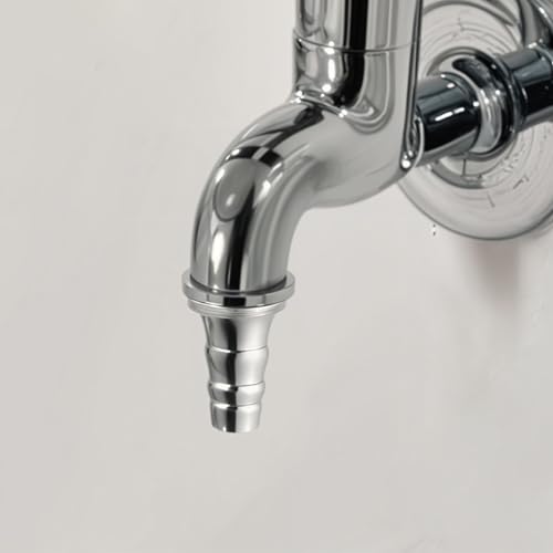 Ruhe® Brass Nozzle Male | Pack of 2 | Extension for Water Taps, Graden Pipe, Washing Machine | Chrome Finish - Image 1