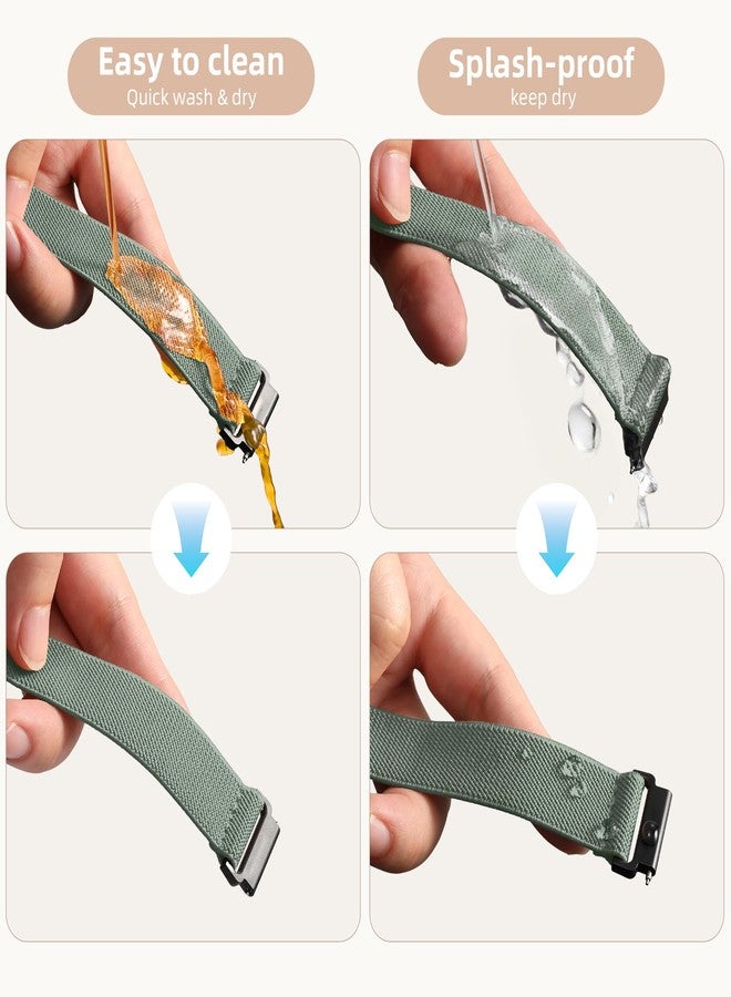 Dirrelo 20mm Quick Release Band Compatible with Garmin Vivoactive 5 Watch Bands, Soft Braided Stretchy Nylon Water-Resistant Strap for Vivoactive 6/Venu Sq/Sq 2/Sq Music/2 Plus,Forerunner 245/165/55 Women Men - Image 3