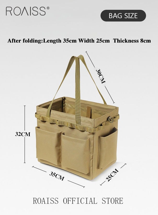 roaiss Outdoor Tool Storage Box Camping Storage Bag with Large Capacity Multifunctional Portable Bag for Picnics and Camping Organizer for Outdoor Cooking - Image 5
