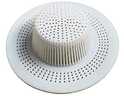 AK Ultimate Kitchen Basin Plastic Sink Strainer White Filter Strainer/Cockroach Protector Jali Cover/Basket Drainer Trap, Big/Large (Pack of 2) - Image 2