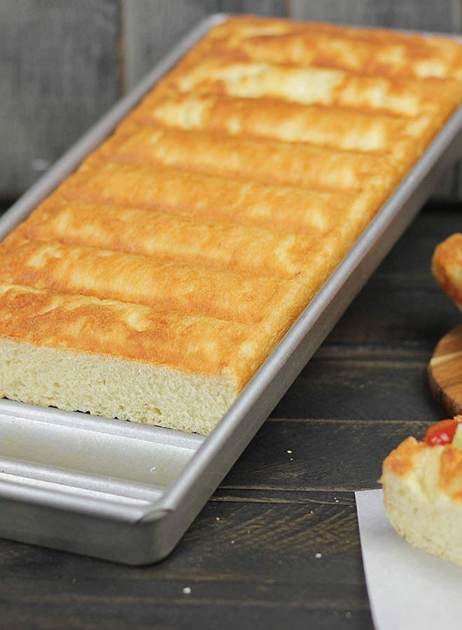 USA Pan Bakeware Aluminized Steel New England Hot Dog Pan 15 x 6 x 1.5 1190NE - Image 4