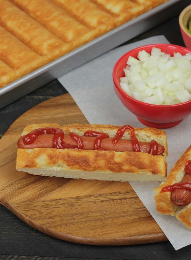 USA Pan Bakeware Aluminized Steel New England Hot Dog Pan 15 x 6 x 1.5 1190NE - Image 5