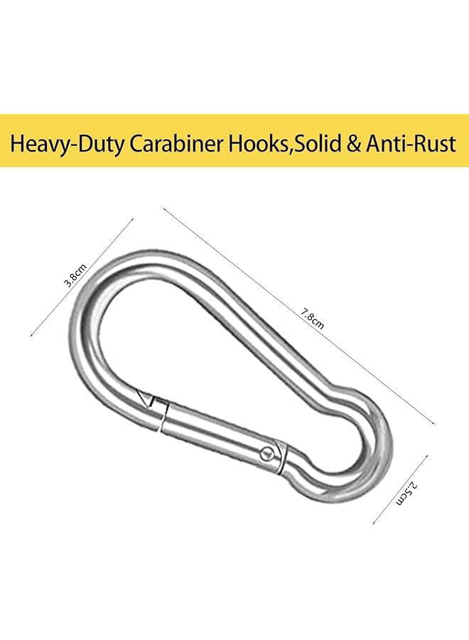 X spring Tricep Rope Cable Machine Attachment Triceps Pull Down Rope 2 Cable Handles 3 Carabiner clips and 2 Ankle Straps Nylon Home Gym Accessories for Arm Strength Workout Training - Image 4