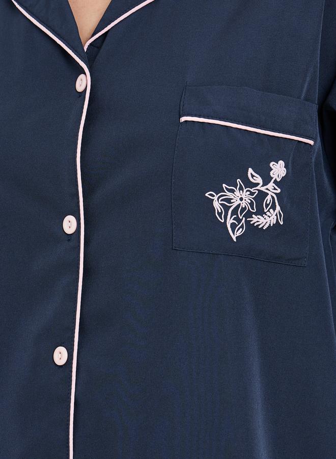 ستايلي طقم بيجاما من بنطال وبلوزة بأكمام طويلة للنساء - Image 3