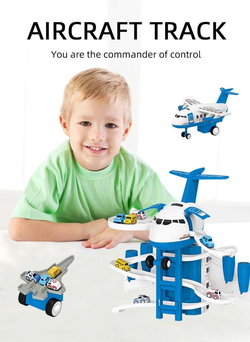 Sharpdo ألعاب طائرة للأطفال متعددة الوظائف، مشهد تخزين، شاحنة إطفاء، نموذج سيارة بالقصور الذاتي - Image 5