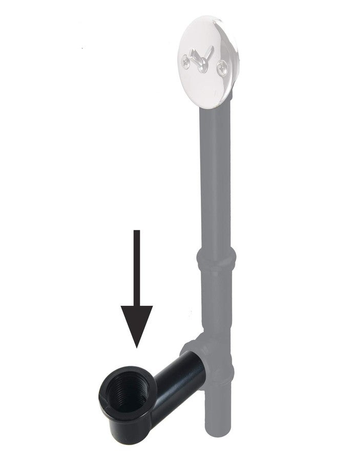 أفالون فارما مجموعة إصلاح أنابيب تصريف حوض الاستحمام والصرف الصحي، قطر 1-1/2 بوصة، مصنوع من مادة ABS باللون الأسود - Image 2