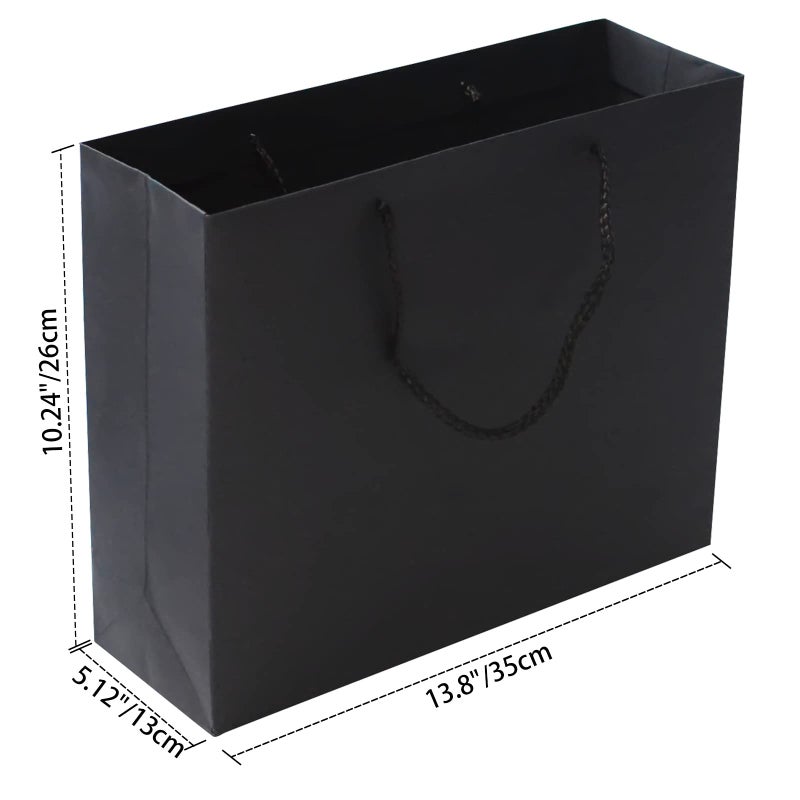 RUIFYRAY Large Black Luxury Magnetic Gift Box with Lid, Ribbons and Gift Bag, 12.2x8.7x4 Inches, Great for Christmas, New Year, Wedding, Birthdays, Man - Image 4