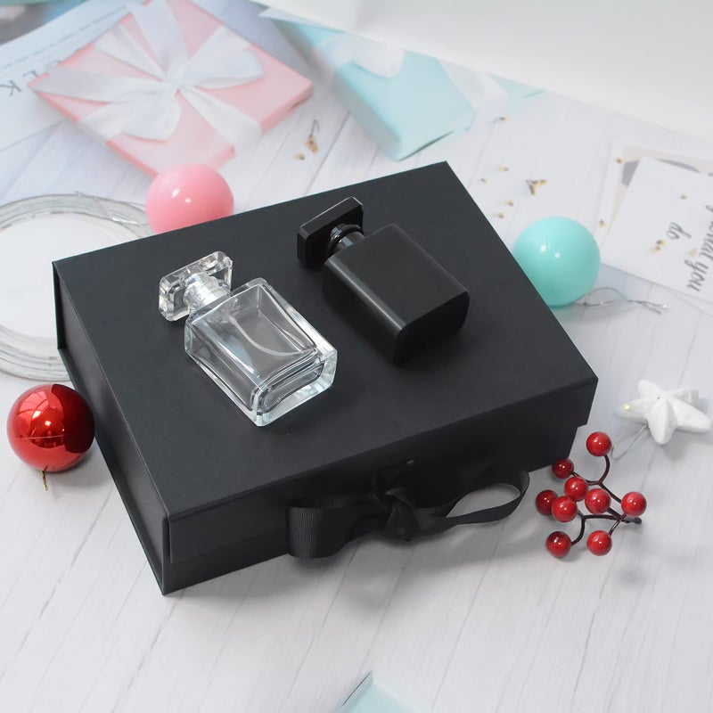 RUIFYRAY Large Black Luxury Magnetic Gift Box with Lid, Ribbons and Gift Bag, 12.2x8.7x4 Inches, Great for Christmas, New Year, Wedding, Birthdays, Man - Image 5